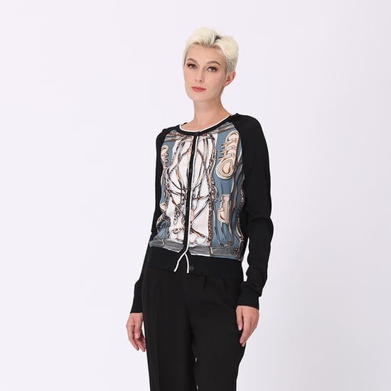 Cardigan med tryck framtill - Image 1