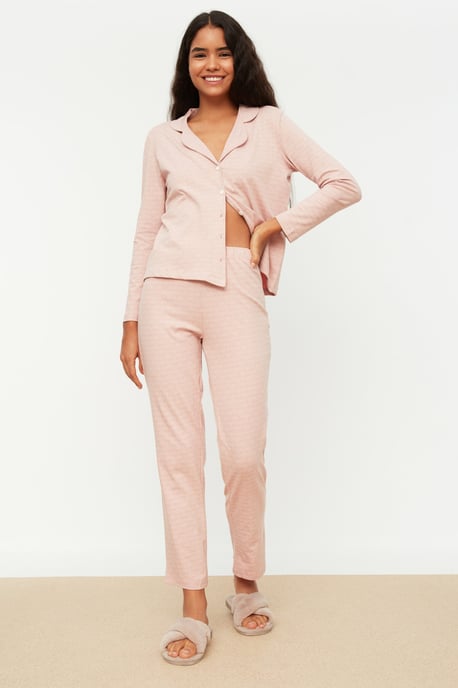 Trendyol Dam Skjortkrage Pyjamasset - Image 6