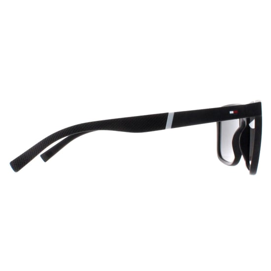 Tommy Hilfiger Rectangle Mens Matte Black Grey Polarized TH 2043