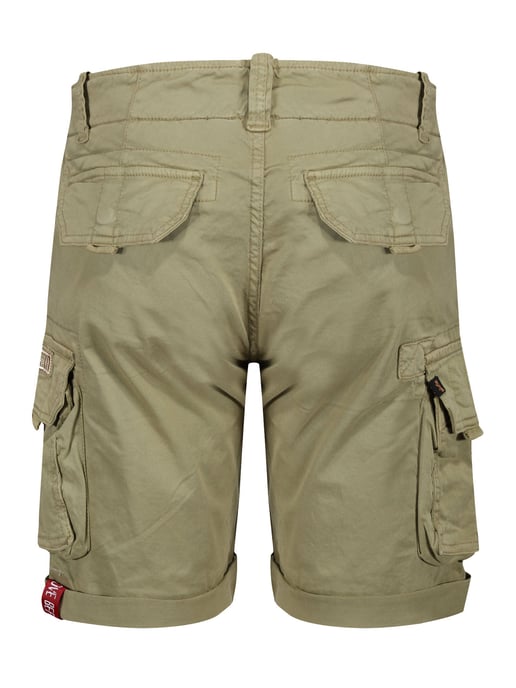 Heren Alpha Industries Crew Short in Olijf - Image 4