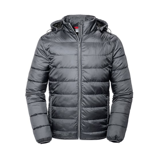 Russell Volwassenen Unisex Hooded Nano Jacket (IJzergrijs) - Image 1