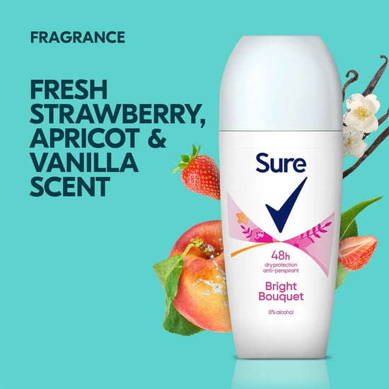 Sure Women Roll On Bright Bouquet AntiPerspirant Deo 48H Protection, 3x50ml