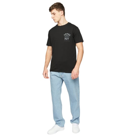 Crosshatch Heren Tillman Stone Wash Baggy Jeans (Licht) - Image 3