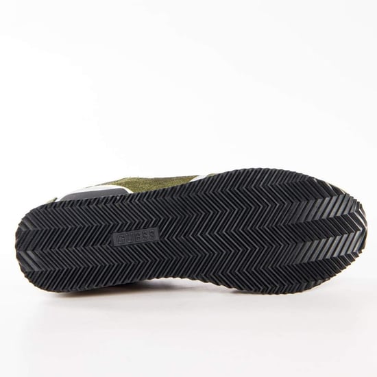 Guess Mens Schwarz Logo Dreieck Sneaker - Image 5