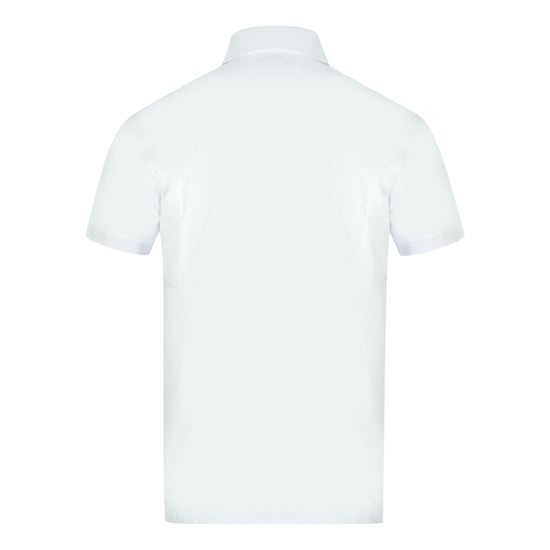 Aquascutum Aldis Brand London Logotyp Vit Pikétröja - Image 2