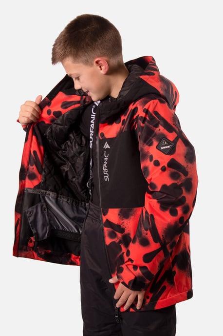 Misfit Vandal Print Jacket Orange