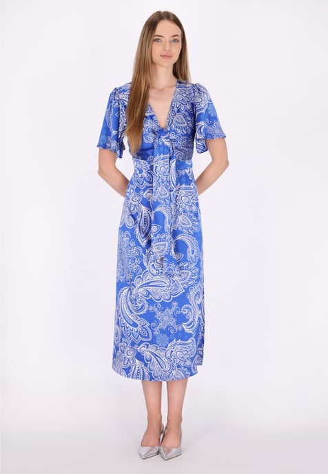 Dreimaster Dress women white lilac - Image 2
