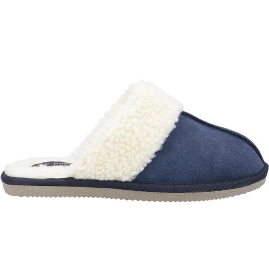 Hush Puppies Womens/Ladies Arianna Suede Slippers (Navy) - Image 3