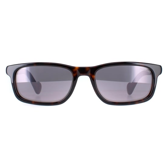 Moncler Rectangle Womens Dark Havana Smoke Mirror ML0116