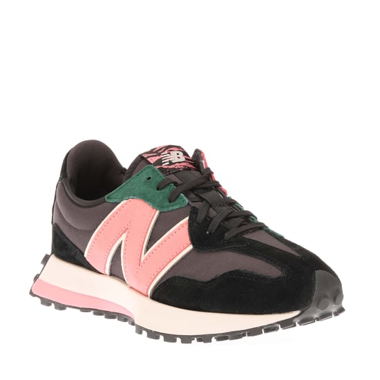 Men's New Balance 327 Trainers in black pink - Image 2