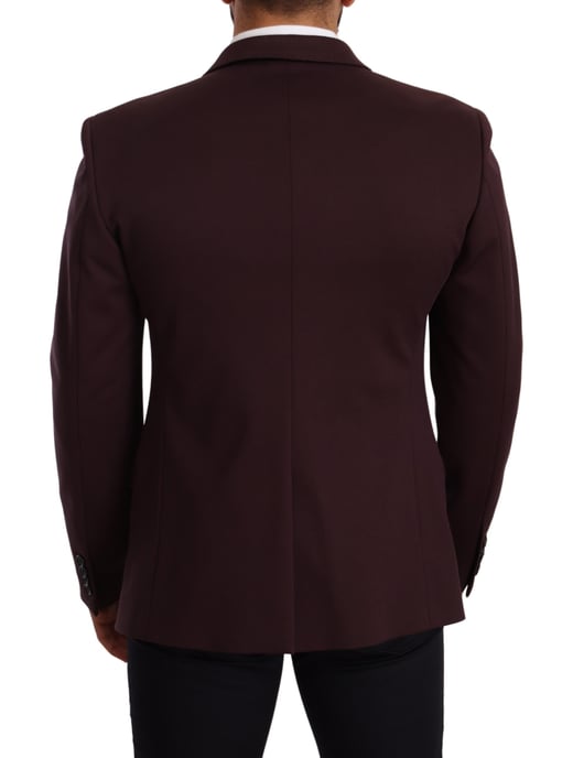 Dolce & Gabbana Herr Lila Bomull Slim Blazer Jacka - Image 3