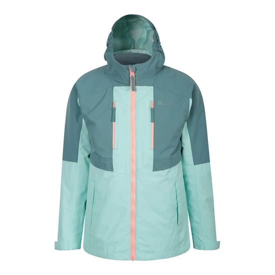 Mountain Warehouse Ravine 3 in 1 vattentät jacka för barn/ungdomar (Teal) - Image 1