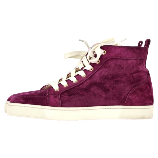 Christian Louboutin Rantus High Top Sneakers in Purple Suede - Image 6