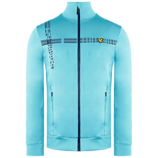 Lyle & Scott Counter Stripe Heren Lichtblauwe Midlayer - Image 1
