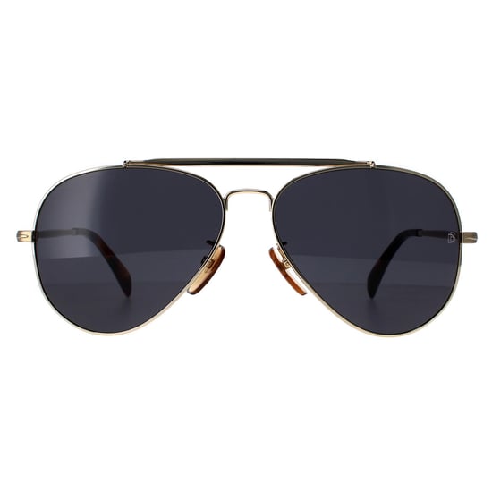 David Beckham Aviator Mens Gold  Grey DB1004/S