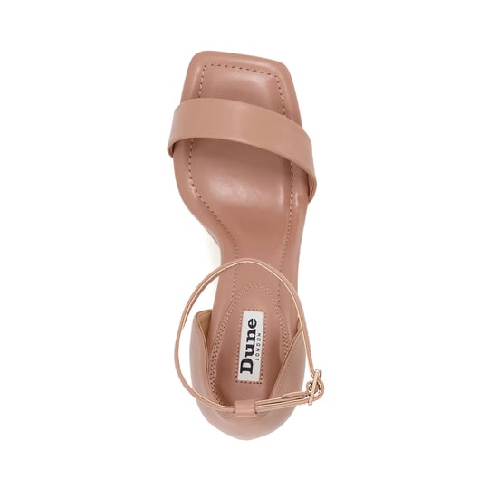 Dune Ladies MOTIVATE Square Toe Heeled Leather Sandals - Image 4