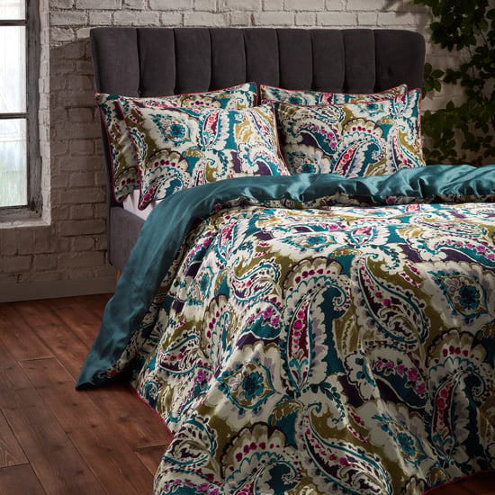 EW by Edinburgh Weavers Aretha Premium Cotton Sateen Duvet Cover Set - Image 4
