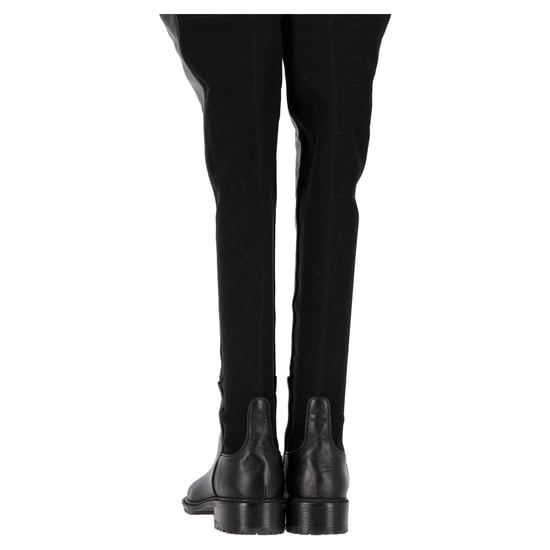 Stuart Weitzman 5050 Lift Over-the-Knee Boots in Black Leather and Suede - Image 4
