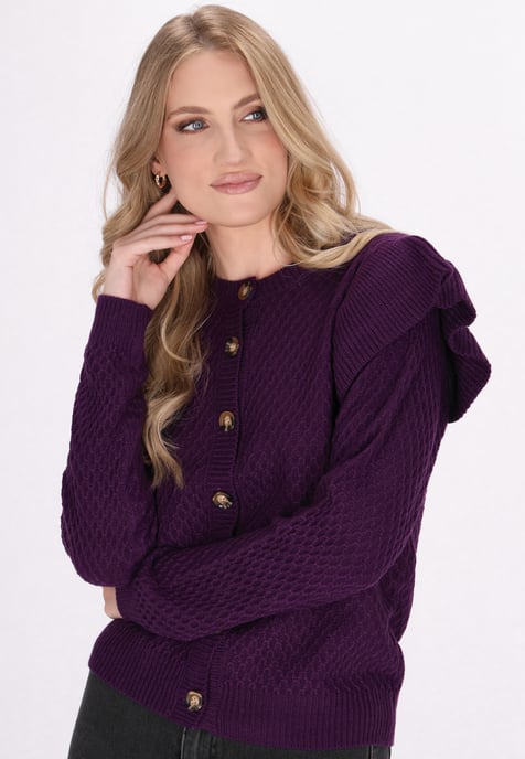 Dreimaster Vest Dames paars - Image 3