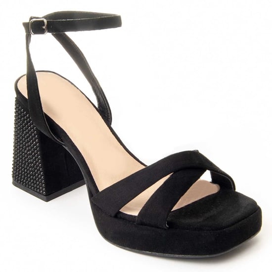 MonteVita Högklackad Sandal Festsand3 Svart - Image 2