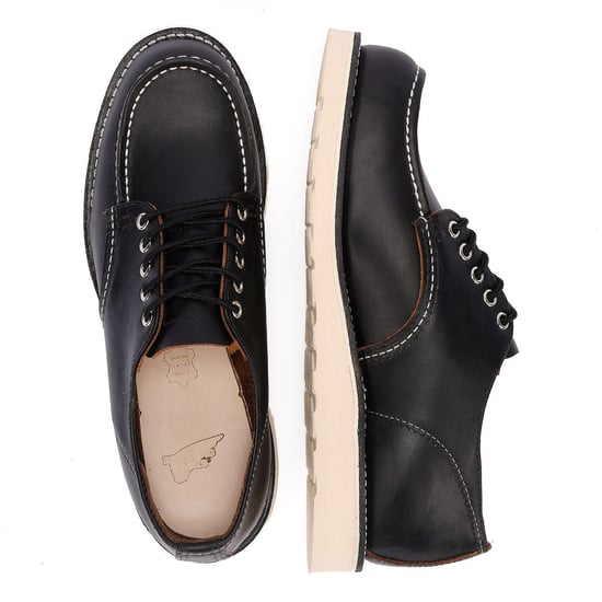 Red Wing Shoes Shop Moc Oxford 8092 Men's Black Prairie Shoes - Image 6