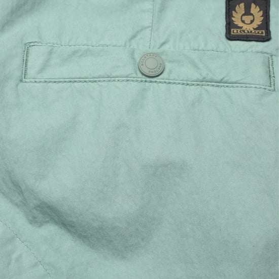 Belstaff Hacker Steel Green Cargo Shorts