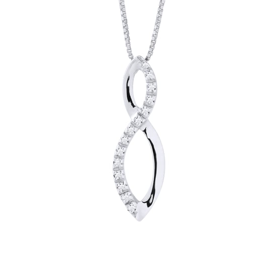 DIADEMA - Necklace with Diamonds - White Gold