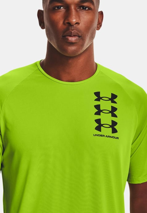 Under Armour Mens UA Tech™ Triple Logo T Shirt - Image 3