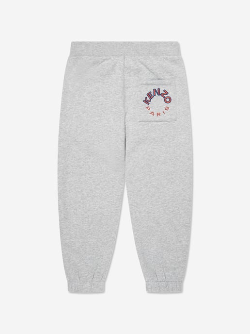 KENZO Boys Logo Joggers in Grey