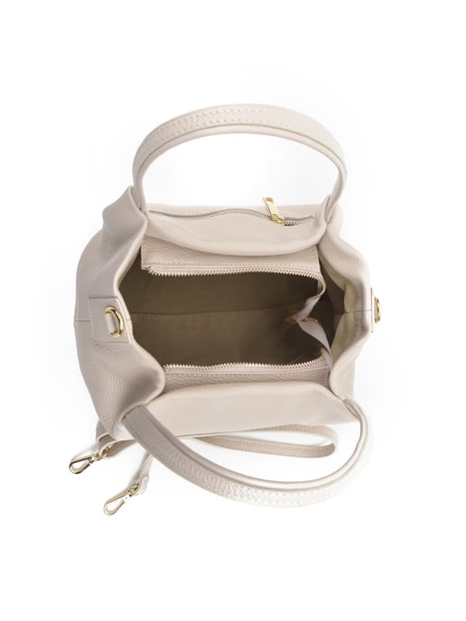 Anna Luchini SS22 AL 1437 Beige Leather Bag - Image 3