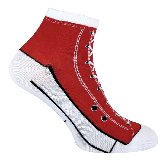 Sock Snob - 2 Par Unisex Vuxenstrumpor som ser ut som skor - Image 1