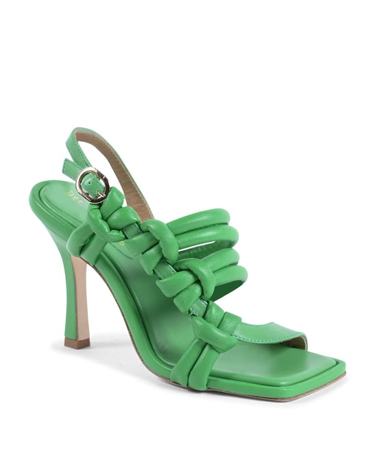Annette Heeled Sandal - Green - Image 2