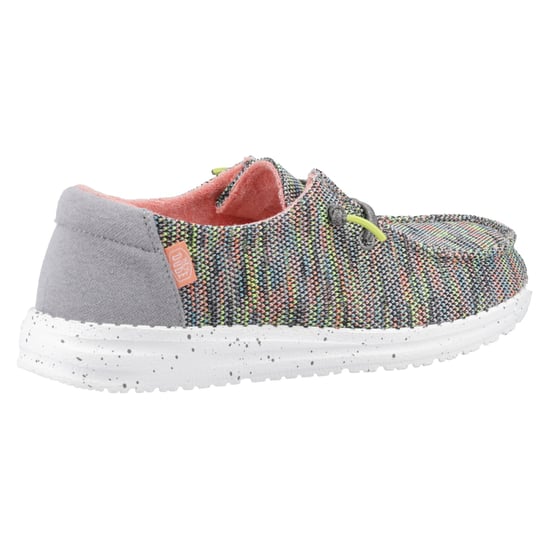 HEYDUDE Wendy Sox Polyester/Cotton/Spandex Women's Peacock Pink Loafers - Image 6