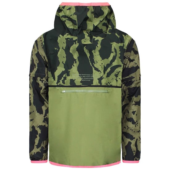 Puma x First Mile Mens Black/Green 2in Woven Jacket - Image 1