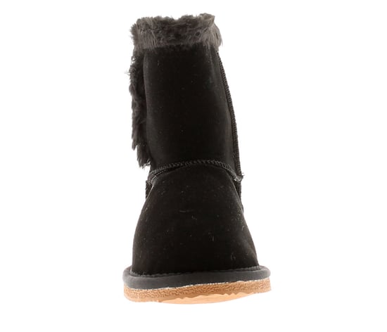 Hush Puppies Ashlyn Genuine Suede Bootie Slippers Black