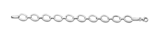 Orphelia Dames 925 Sterling Zilveren Set: Ketting + Armband - Zilver SET-029 - Image 2