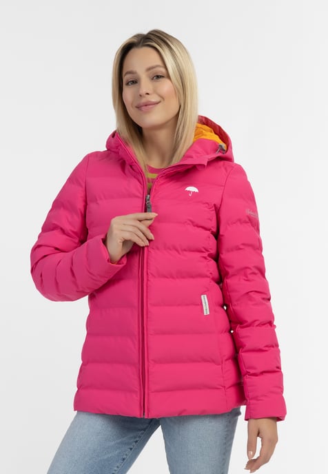 Schmuddelwedda Overgangsjas / Winterjas Dames roze oranje - Image 3