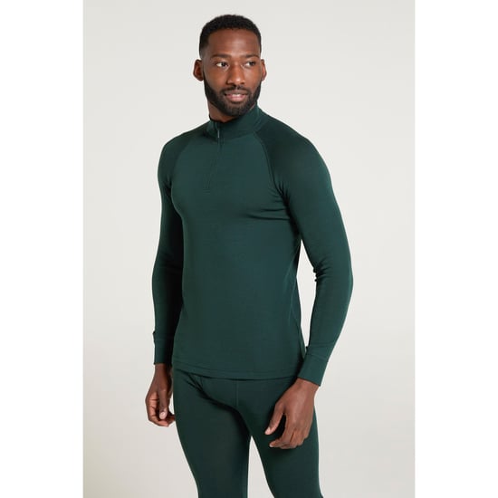 Mountain Warehouse Mens Merino II Base Layer Top (Dark Green)