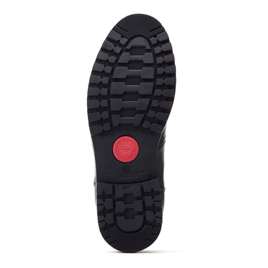 Base London Mens Halsey Waxy Black Derby Shoe