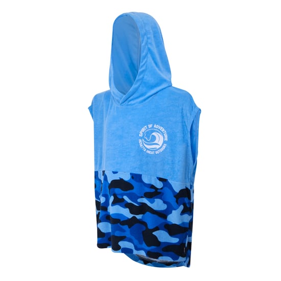 Regatta Childrens/Kids II Camo Hooded Towel (Elysium Blue) - Image 3