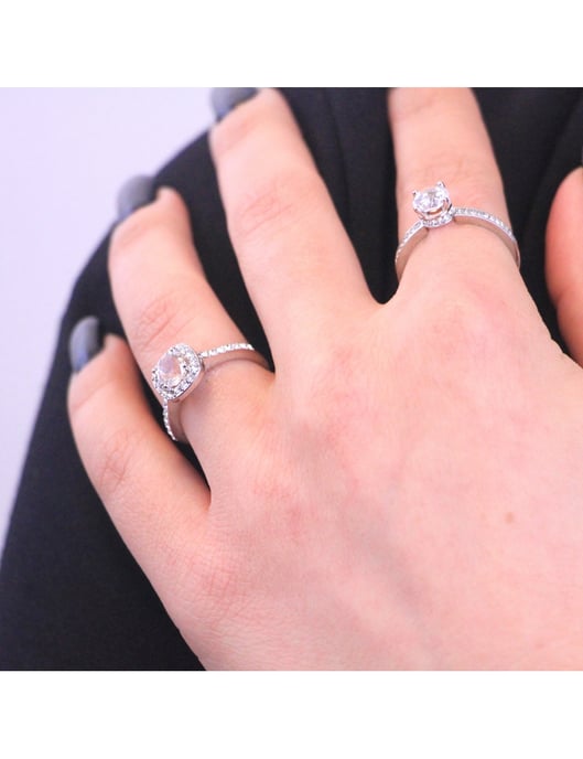Elise Ring - Silver och kristall - Image 2