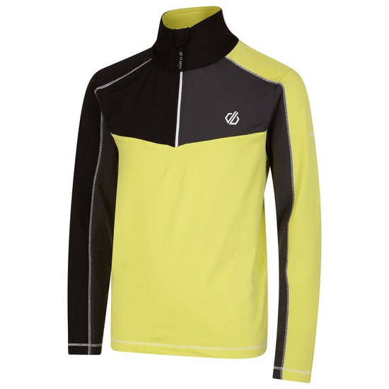 Dare 2B Childrens/Kids Formate II Base Layer Top (Ebony/Yellow Plum)