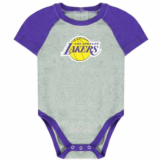 NBA Los Angeles Lakers Newborn 3-Piece Creeper Bib And Bottie Set VK2N1BCPY LAK