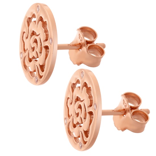 Orphelia 'Fiore' Dames 925 Sterling Zilveren Oorbellen - Roze ZO-7079/1 - Image 3