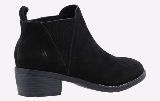 Hush Puppies Isobel Leren Dames Zwarte Laarzen - Image 3