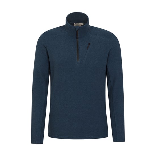 Mountain Warehouse Heren Ridge Half Zip Fleece Top (Blauw) - Image 1