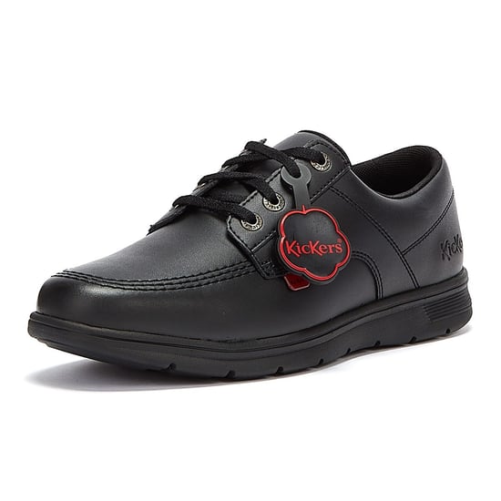Kickers Kelland Lace Lo Zwart Leren Schoenen - Image 3