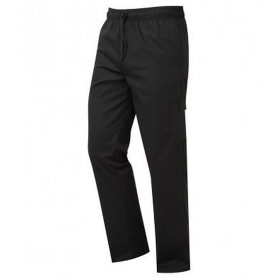 Premier Unisex Adult Essential Chef Trousers (Black) - Image 1
