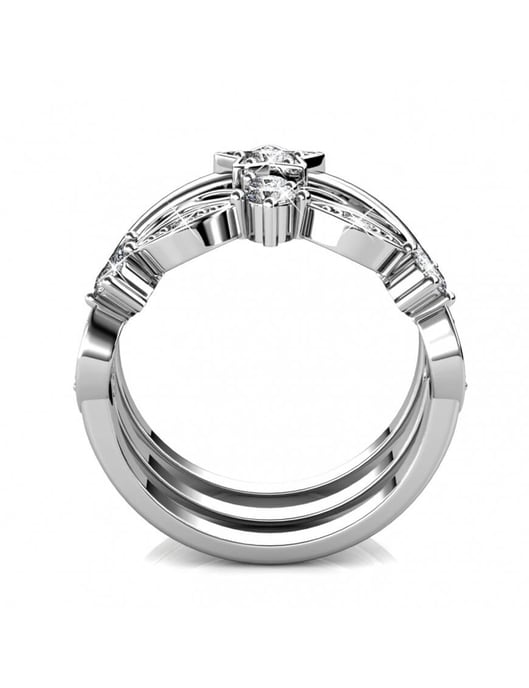Solar Ring - Silver och kristall - Image 6