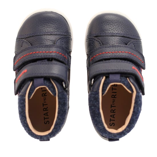 Start-Rite Adventure Navy Leather Riptape Boots